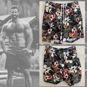 Paisley & Gray Swim Trunks 30-36" was it 6" inseam 100% polyester Gently worn